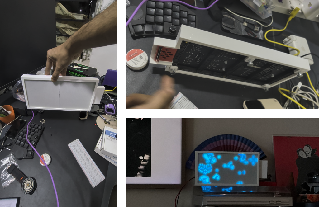 The first version of the case, with RPi